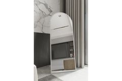 Marsah Sun Staande Spiegel, 150x60 cm, Wit