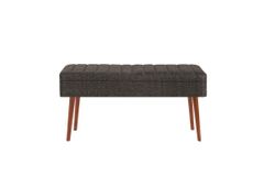 Vina Storage Bench, Anthracite & Walnut