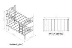Jay Stapelbed, 90x190 cm, Wit