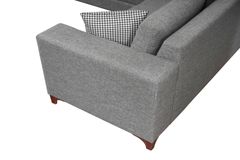 Masse Hoekbank Links, Grijs