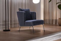 Stoere Fauteuil, Donkerblauw