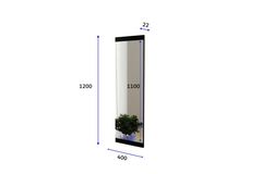 Mone Decoratieve Staande Spiegel, Zwart