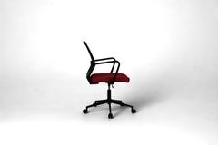 Mesh Bureaustoel met Metalen Poten, Rood