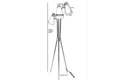 Lumexx Acacia Vloerlamp Met Laserkop, Verouderd