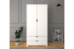 Mat 2 Door Wardrobe, White