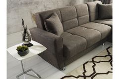 Daffodil Hoekbank met Slaapfunctie, Bruin