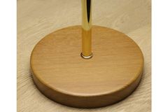 Homing Sera Tafellamp met Houten Poten, Notenhout