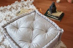 Biscuit Kussen, 55x55 cm, Wit