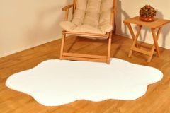 Tappeto Rex Bonttapijt, 60x100 cm, Wit