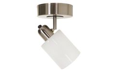 Nomi Winnie Glazen Hanglamp, Chroom en Wit