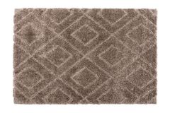 Lucca Shaggy Tapijt, 80x150 cm, Bruin