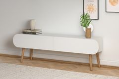 Lotus TV Unit, 120 cm, White