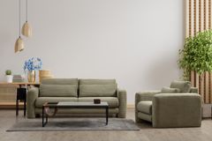 Lilly Ruffelfluwelen 3-Zitsbank, Groen