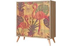Flamingo Square Sideboard, Pink
