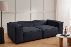 Frid Linnen 2-Zitsbank, Marineblauw