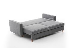 Eva-Serie 3-Zitsbank Met Bed Functie, Grijs