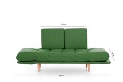Futon Nina 2-Zitsbank, Groen