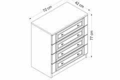 Tideway Ladekast, Wit