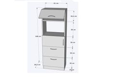 Bicabin Magnetron & Keukenkast met Rekken