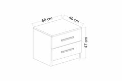 Tideway Nachtkastje, Antraciet en Walnoot