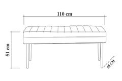 Vina Opbergbank Gestoffeerd, Pijnboom & Antracietquantum