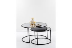 Circles Salontafel, Zwart en Rookgrijs