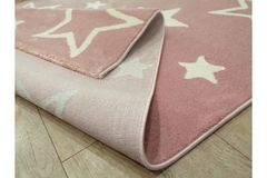 Vauxhall Star Children Rug, 120 x 180 cm, Pink & White
