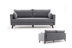 Bella Soft 3-Zitsbank, Grijs