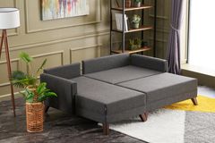 Bella Soft Mini Hoekbank Links, Antraciet
