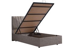 Francisco Boxspringbedset, 100x200 cm, Lichtbruin