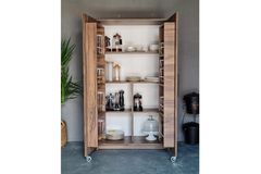 Zenit Kitchen Cabinet, Dark Wood