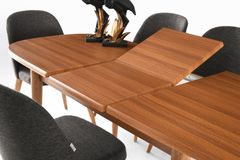 Sortie Ovale Tafel en Donau Stoelenset, 130x75 cm