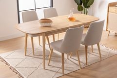 Torenna 6-8 Seat Extendable Dining Table, Oak