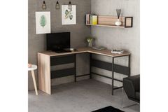 Orto Modern Study Desk, Black