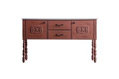 Salt Consoletafel met 2 Lades, Steenrood