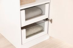 Luna Kledingkast, Glazen Lade, 45cm