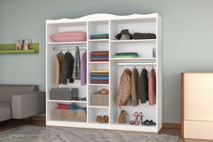 Desert 5 Door Wardrobe, White