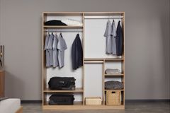 Ety Kledingkast met 4 Deuren en Spiegel