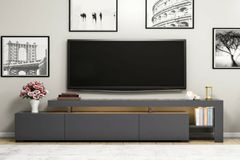 Asahi TV Unit, 192 cm, Grey