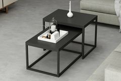 Leka Modern Coffee Table, Black