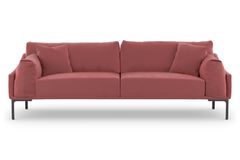 Leo Three Seater Sofa, Dusty Pink
