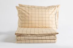 Luna Urban Reversible Ranforce Duvet Cover Set, Double Size, Beige