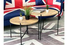 Aberdare Duo Coffee Table, Light Wood