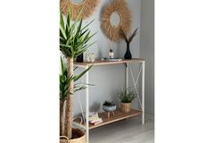 Stally Consoletafel, Pijnboom & Wit