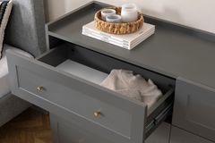 Henry Wide Chest of Drawers, Anthracite