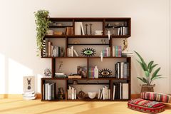 Woodesk Wide Bookcase, 200 cm, Walnut