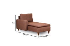 Pafu Lungo Chaise Longue, Lichtbruin