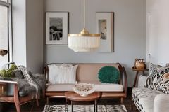 Tufty Pendant Light, Cream