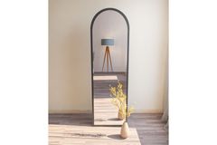 Mone Ovale Staande Spiegel, 160x50 cm, Zwart