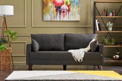 Bella Soft 2-Zitsbank, Antraciet